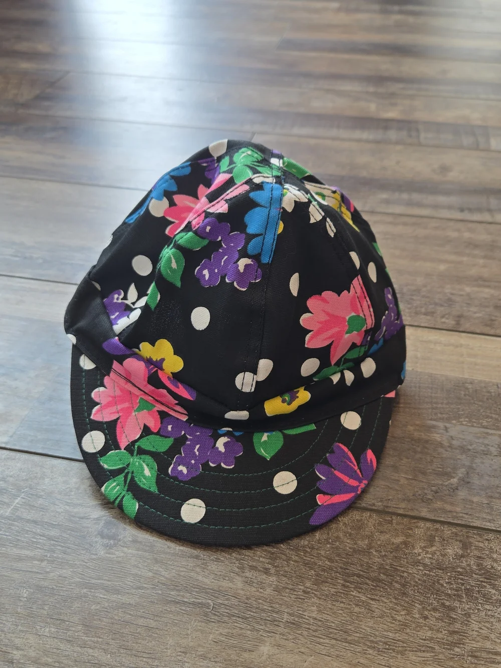 Vintage 70s/80s Kromer Floral & Polka Dot Cap